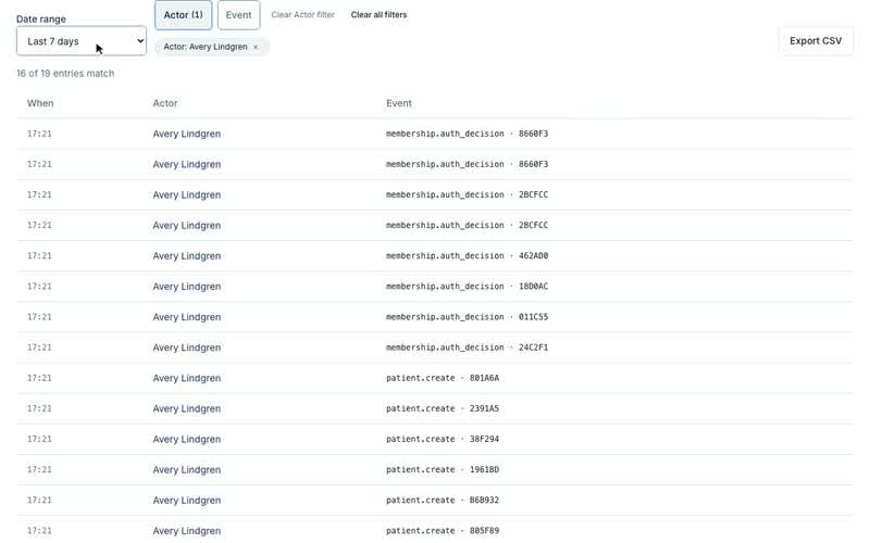 The audit log, Narrowing it down